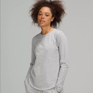 Lululemon Grey Love Long Sleeve Top